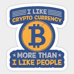 Crypto Over People Sticker